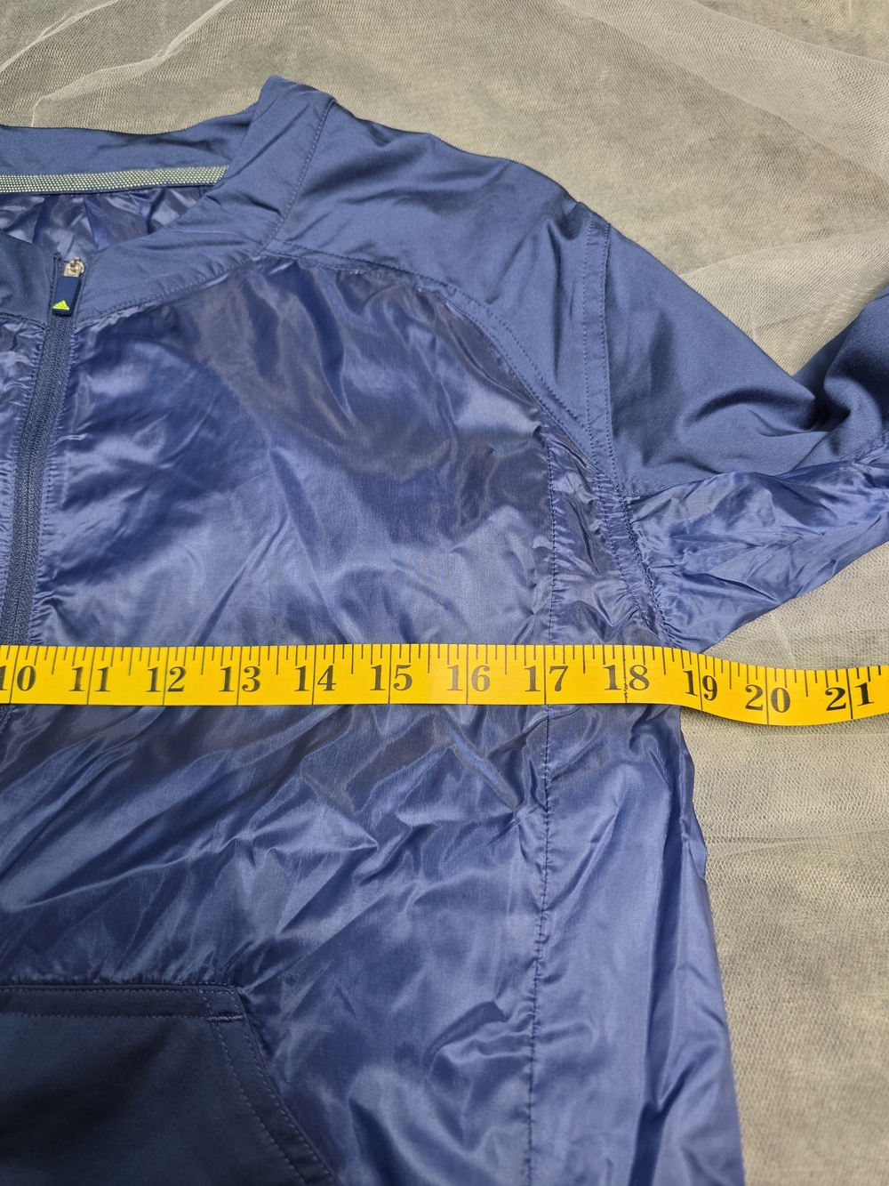 Adidas Blue Lightweight Bomber Track Jacket Women’s Small - Picture 8 of 11